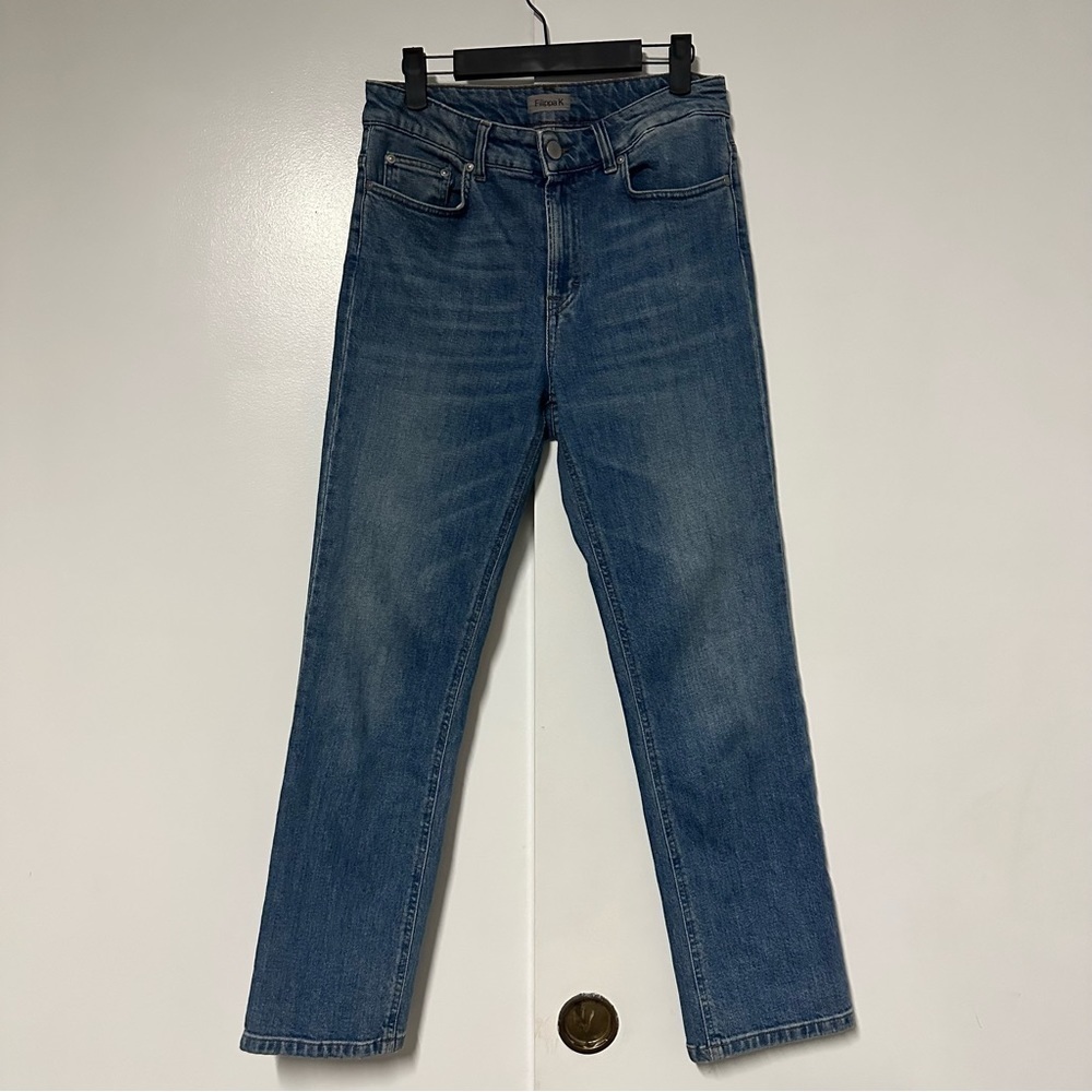 filippa K Stella cropped mid blue denim jeans Size M